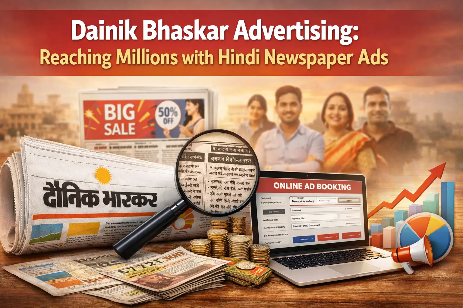 Dainik Bhaskar Advertising: Reaching Millions with Hindi Newspaper Ads - Newspaper blog post