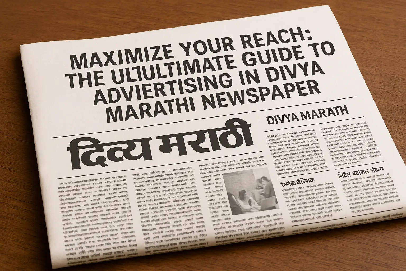 Image for blog post: Maximize Your Reach: The Ultimate Guide To Advertising In Divya Marathi Newspaper - Newspaper