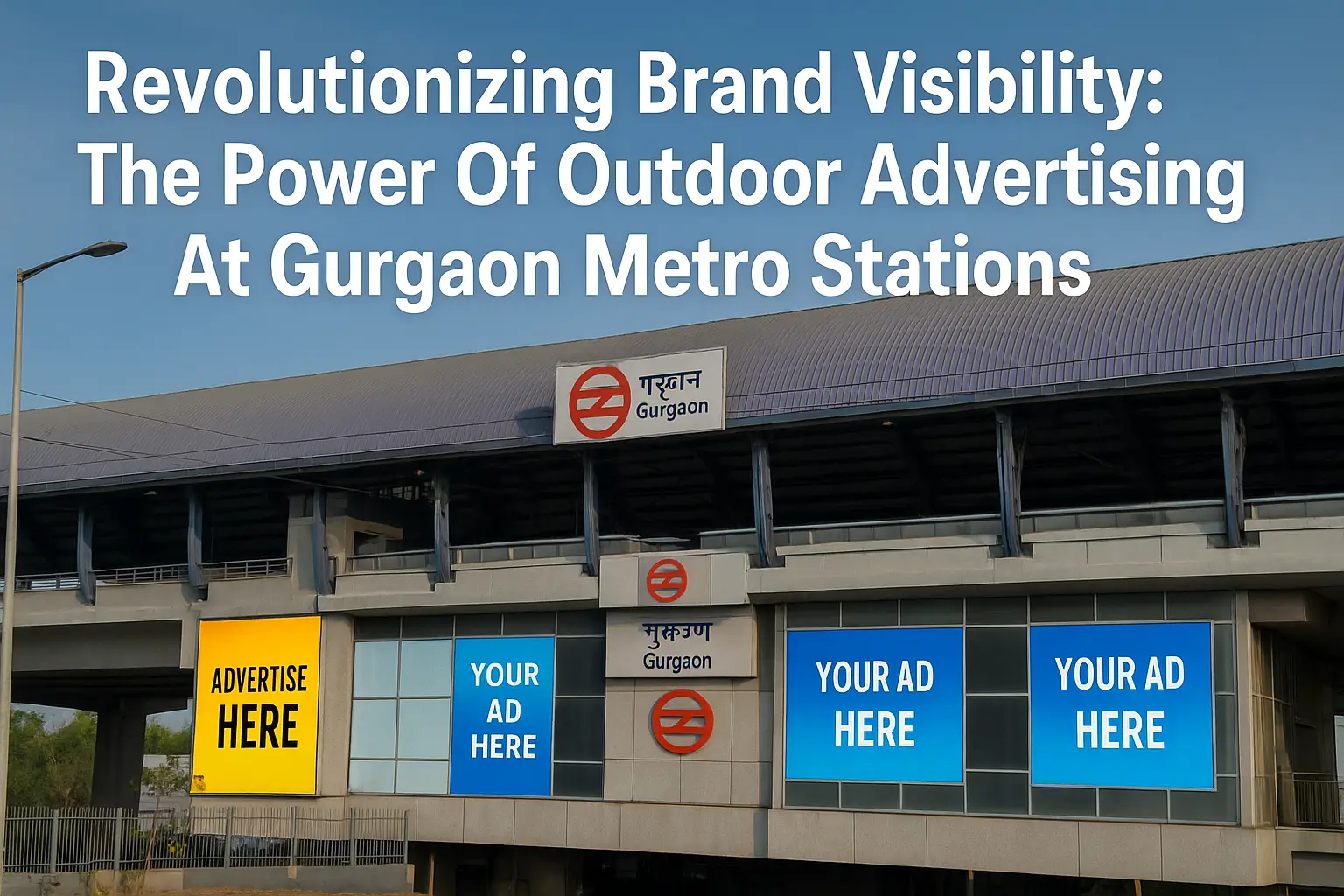 Revolutionizing Brand Visibility: The Power Of Outdoor Advertising At Gurgaon Metro Stations - Outdoor blog post