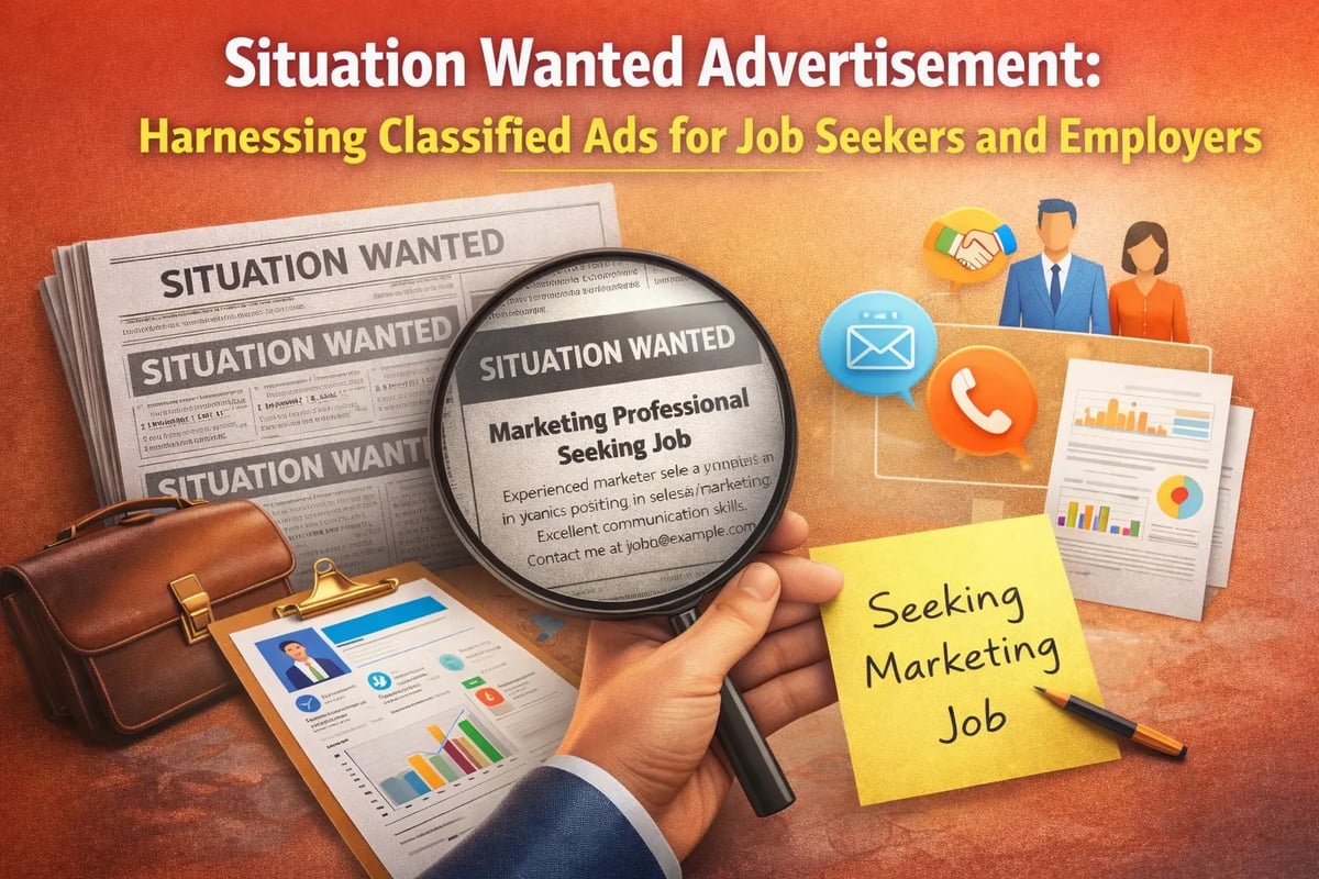Situation Wanted Advertisement: Harnessing Classified Ads for Job Seekers and Employers - Newspaper blog post