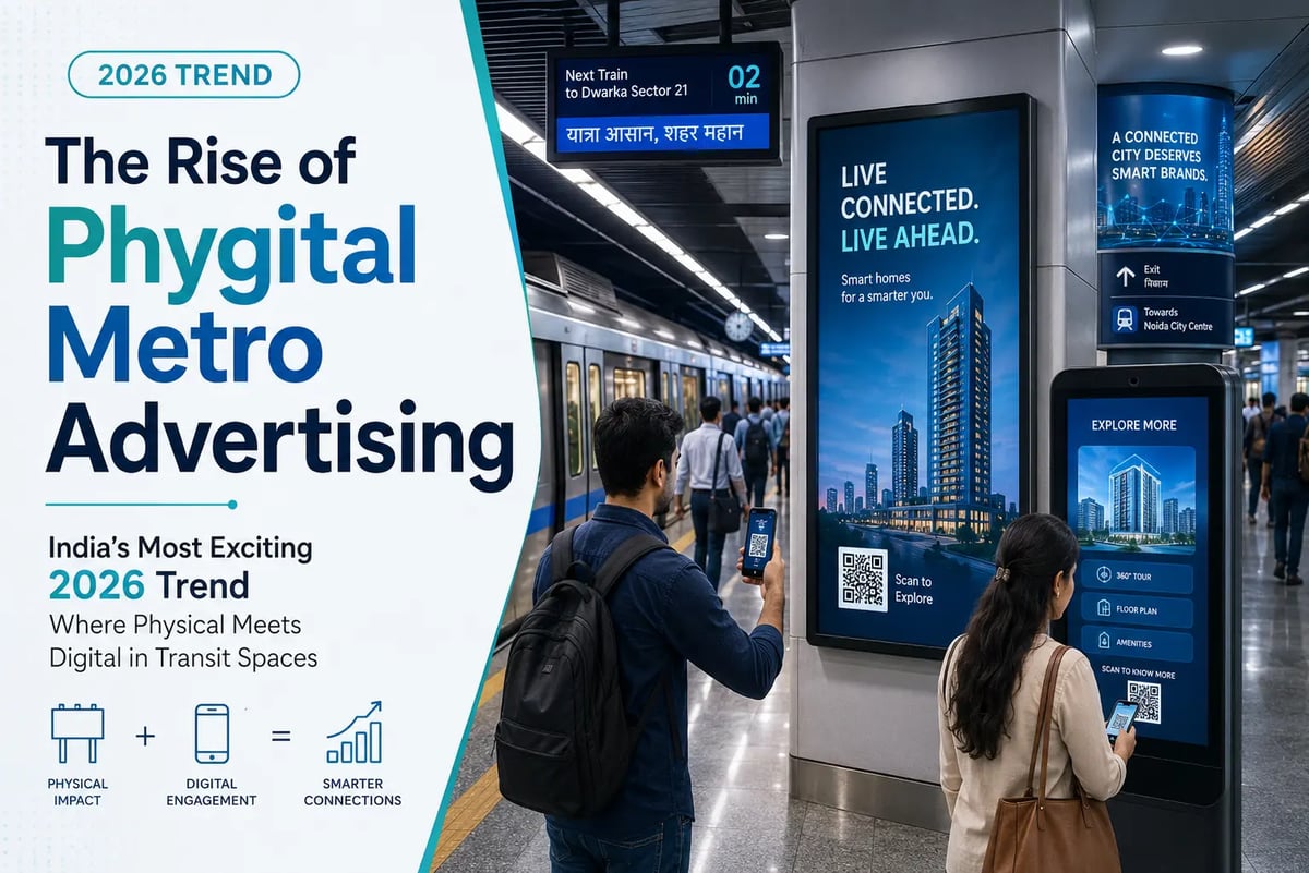 The Rise of Phygital Metro Advertising: India's Most Exciting 2026 Trend Where Physical Meets Digital in Transit Spaces - BTL blog post