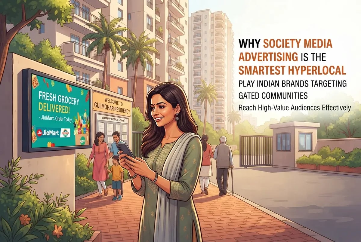 Why Society Media Advertising is the Smartest Hyperlocal Play for Indian Brands Targeting Gated Communities - BTL blog post