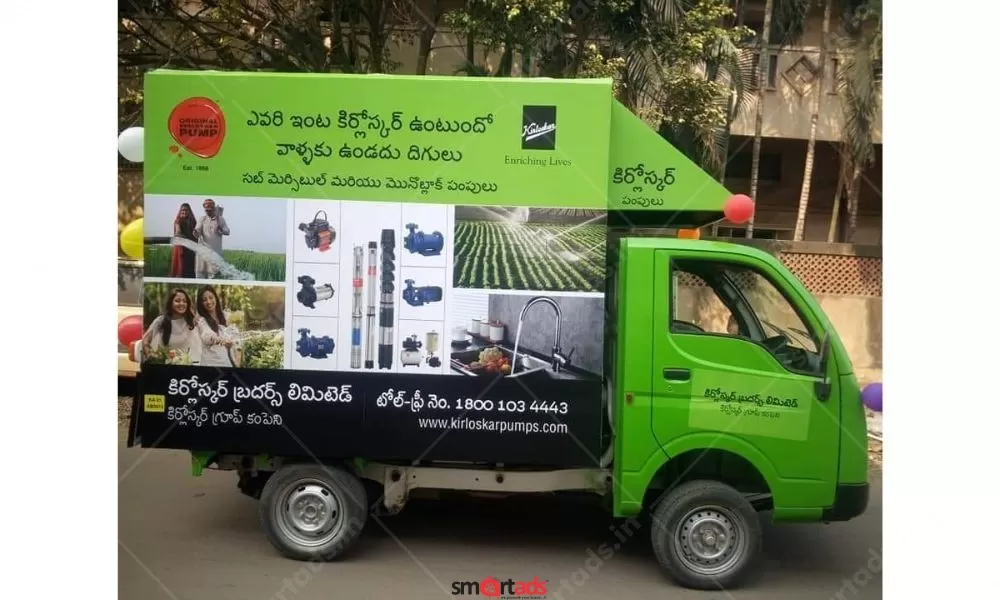 Non-Traditional Media Canter Activity Advertising in Hyderabad