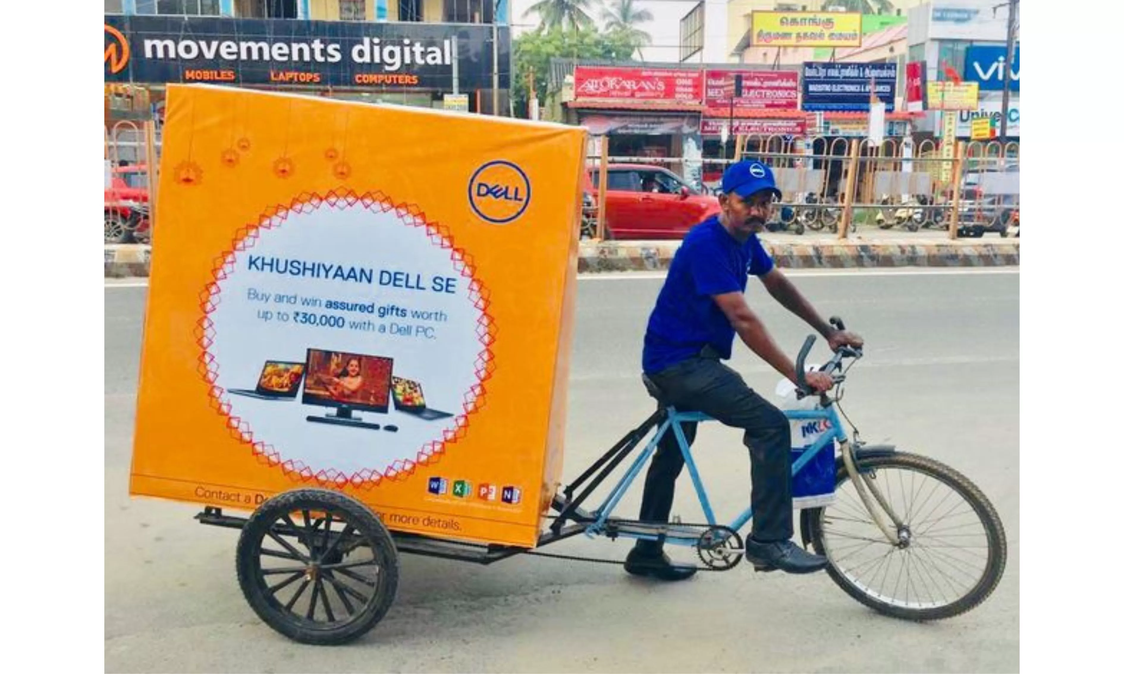 Non-Traditional Media Tricycle Branding Advertising in Madurai