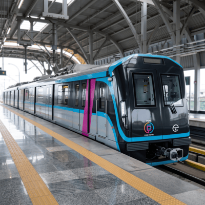Metro Train Pune Aqua Line