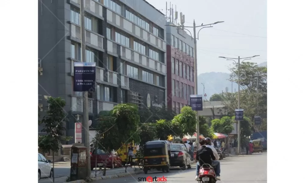 Outdoor Media Pole Kiosks Advertising in VWTC
