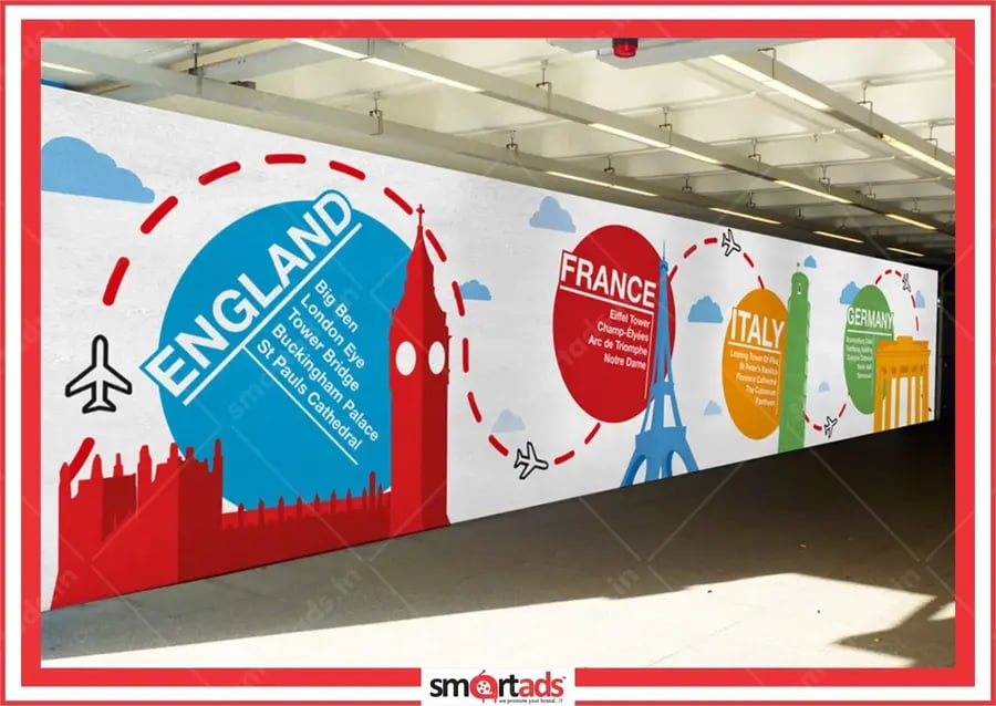 Wall Wrap media advertisement