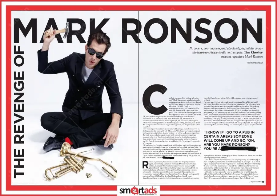 Double Spread media advertisement