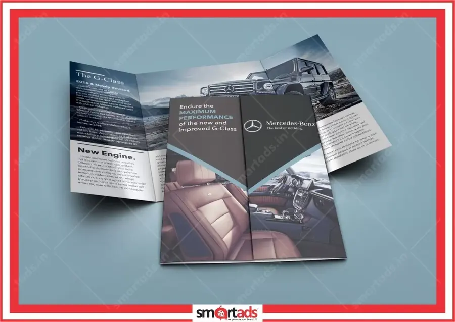 Gatefold media advertisement