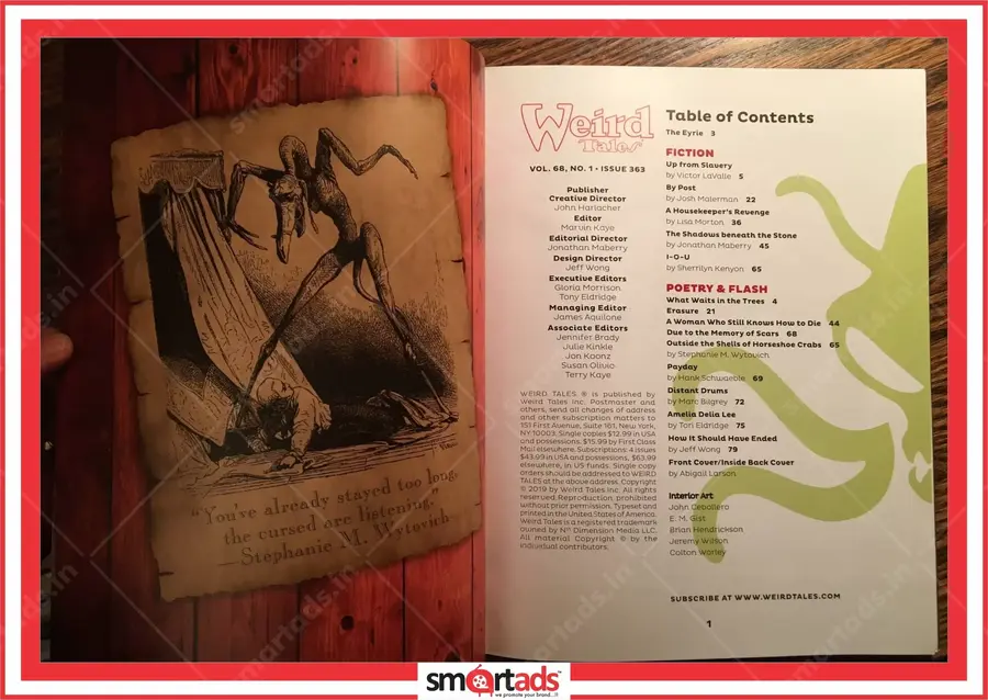 Inside Front Cover media advertisement