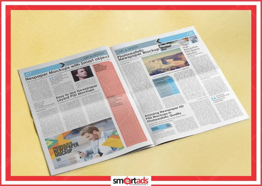 Inside Page media advertisement