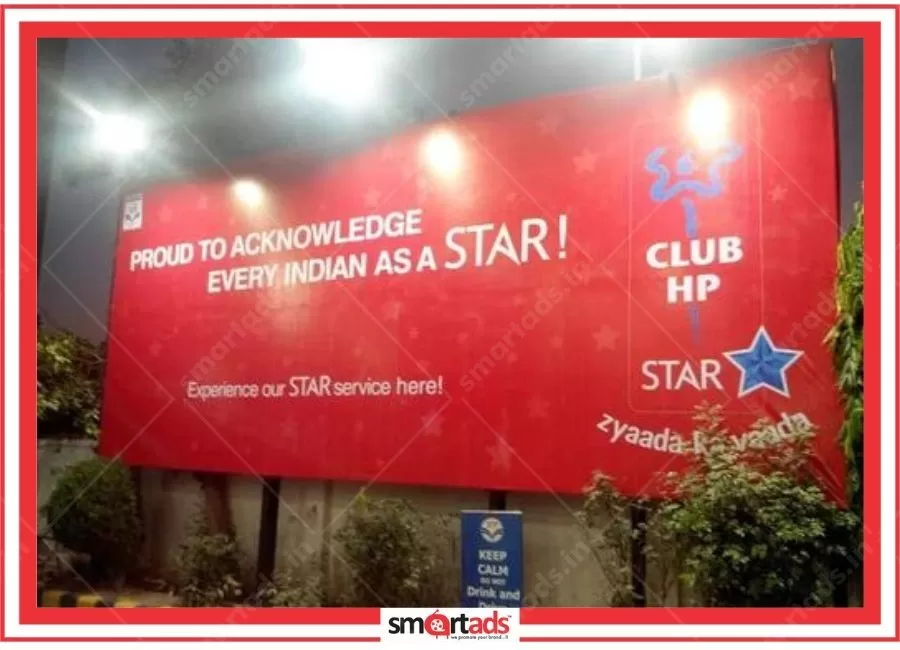 Front Lit Board With Flex media advertisement