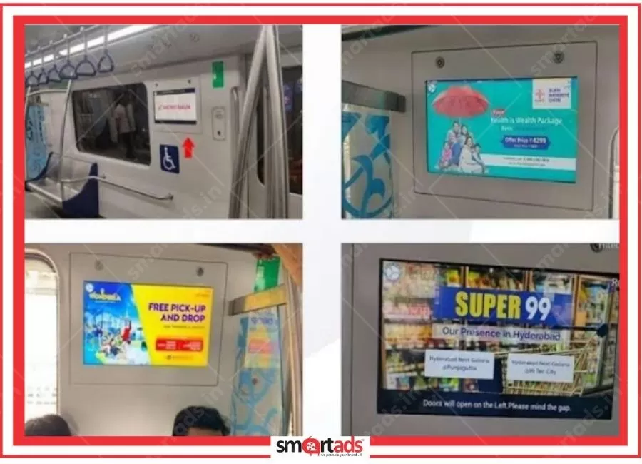 Interior Metro Digital Screens media advertisement