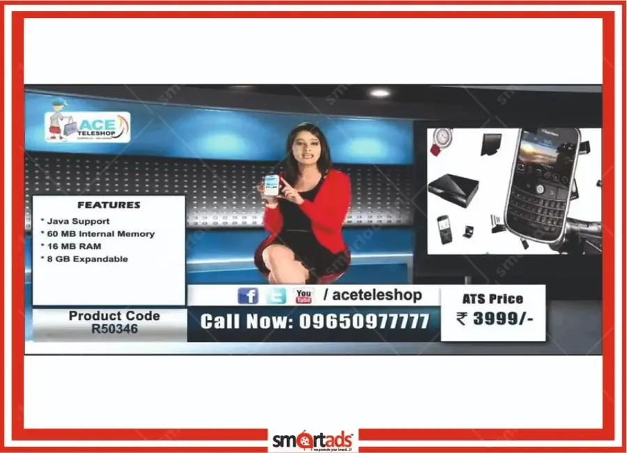 Teleshopping media advertisement
