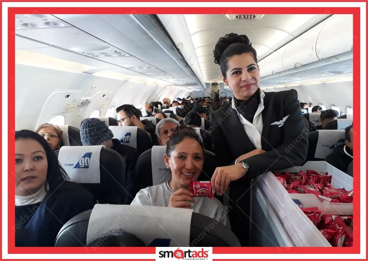 Inflight Sampling media advertisement