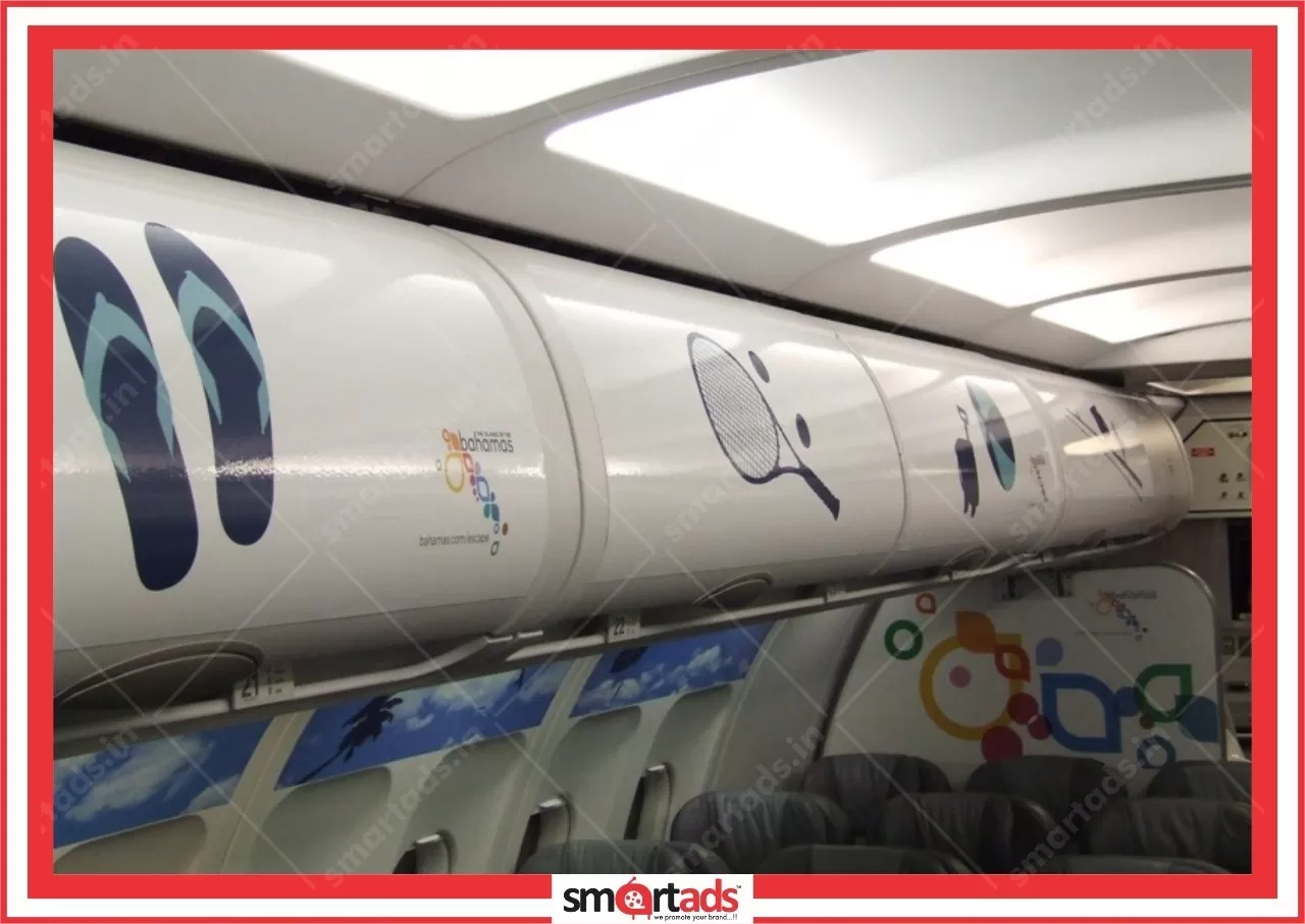 Overhead Luggage Bin media advertisement