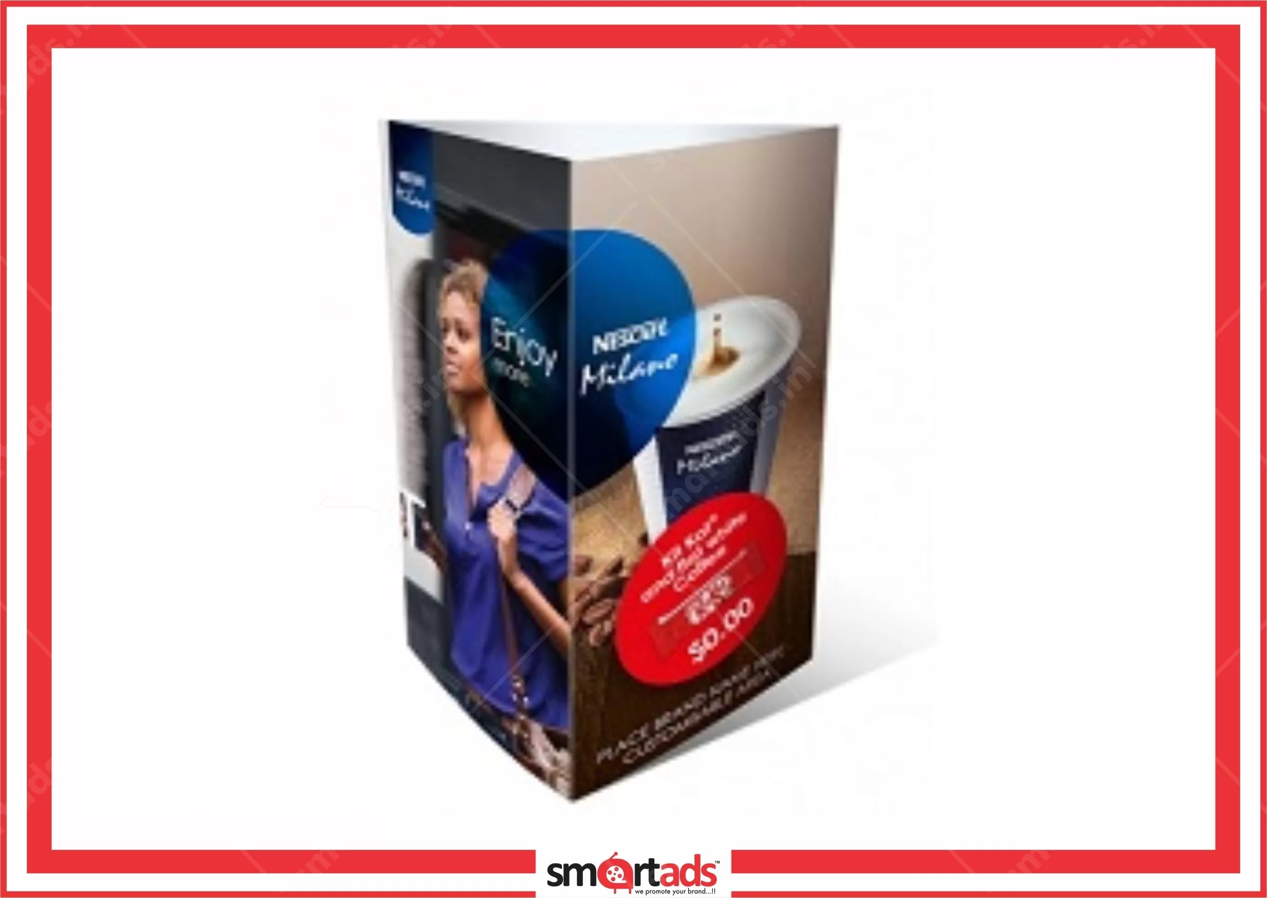 Tent Card media advertisement