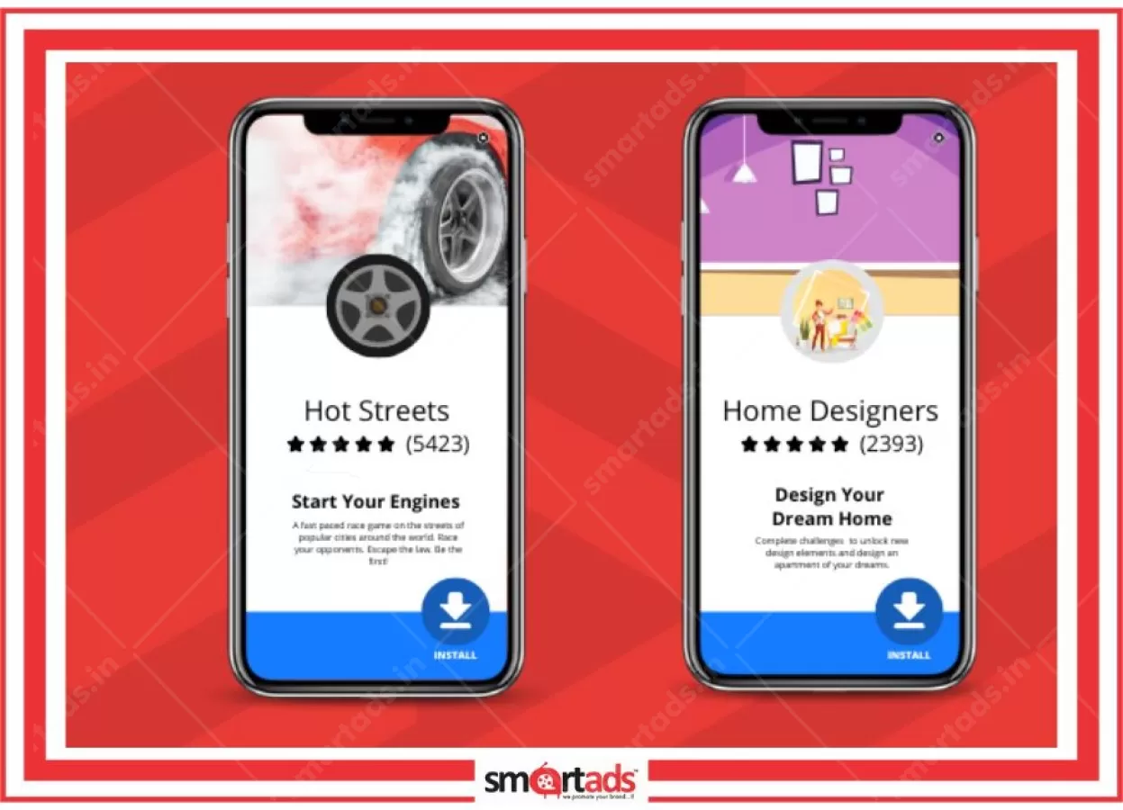 Interstitial Banner media advertisement