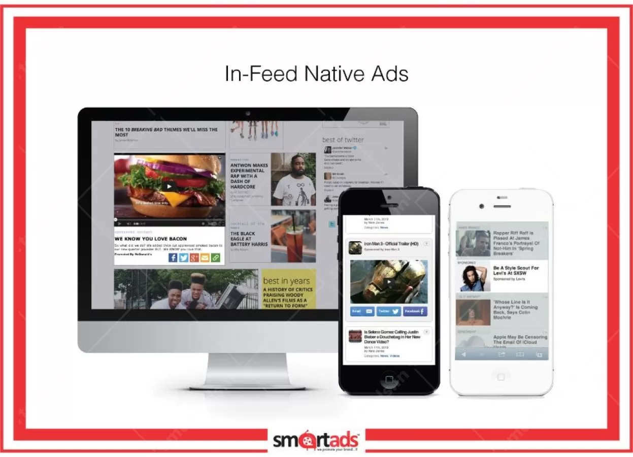 Native Banner & Text media advertisement