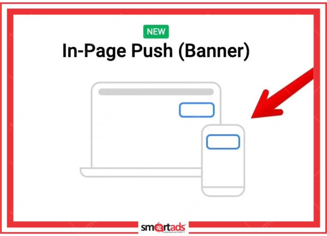 Page Push Banner media advertisement