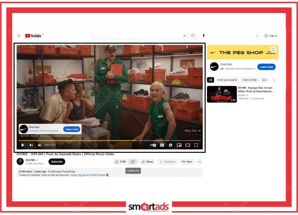 Video Banner media advertisement