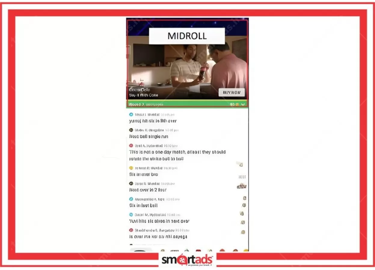 Mid Roll media advertisement