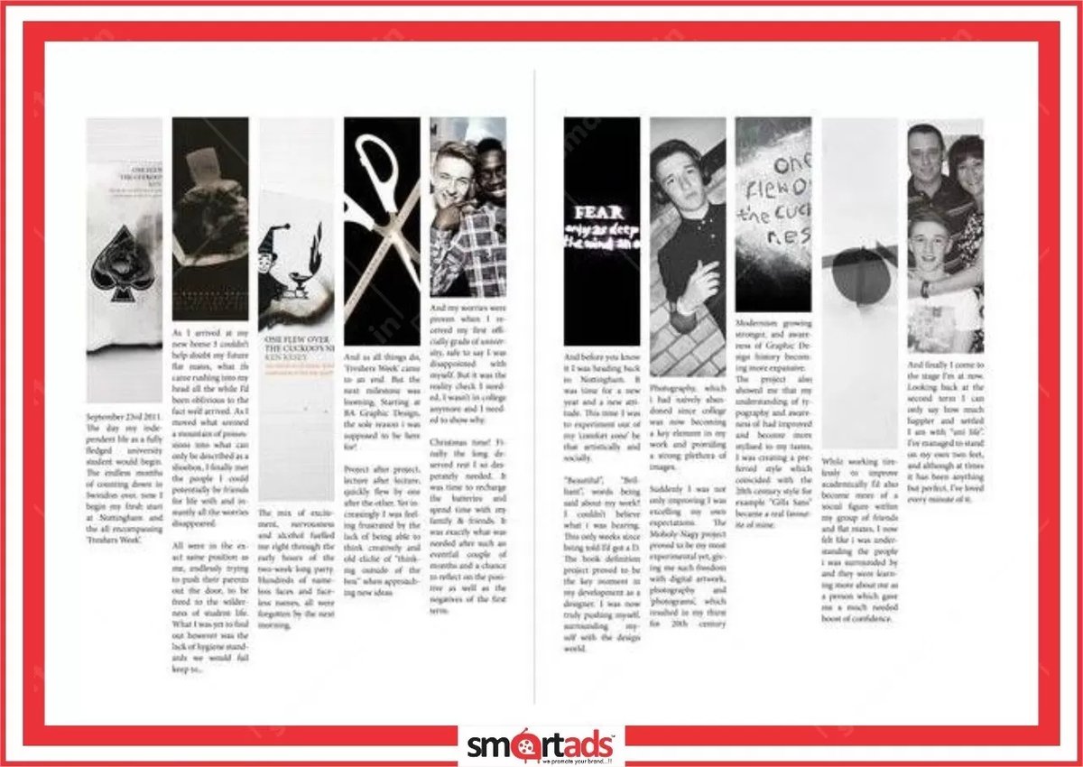 Vertical Strip media advertisement