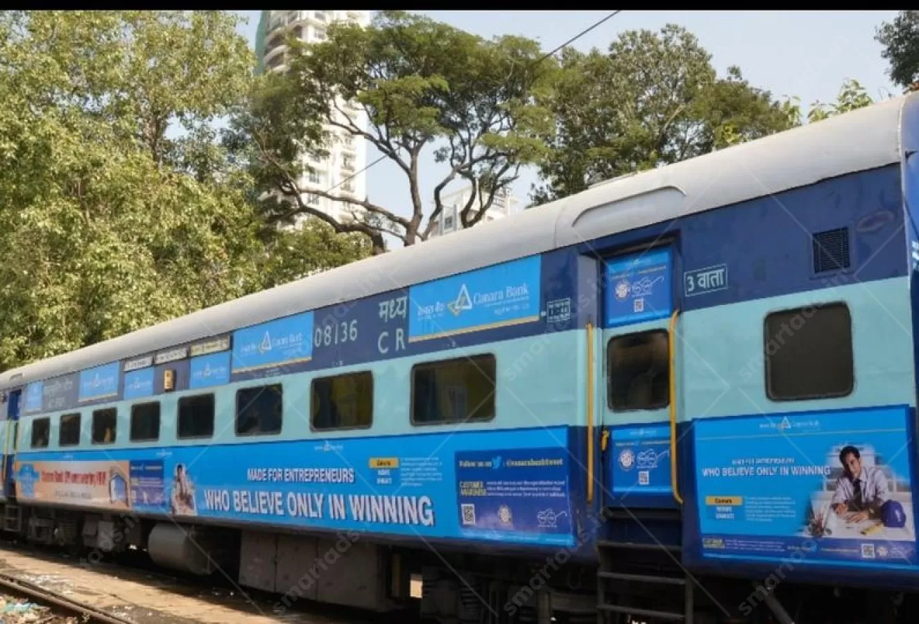 Exterior Full wrap media advertisement