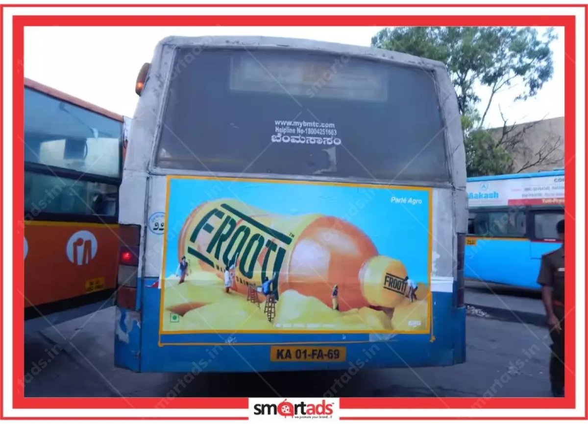 Bus Back Panel media advertisement