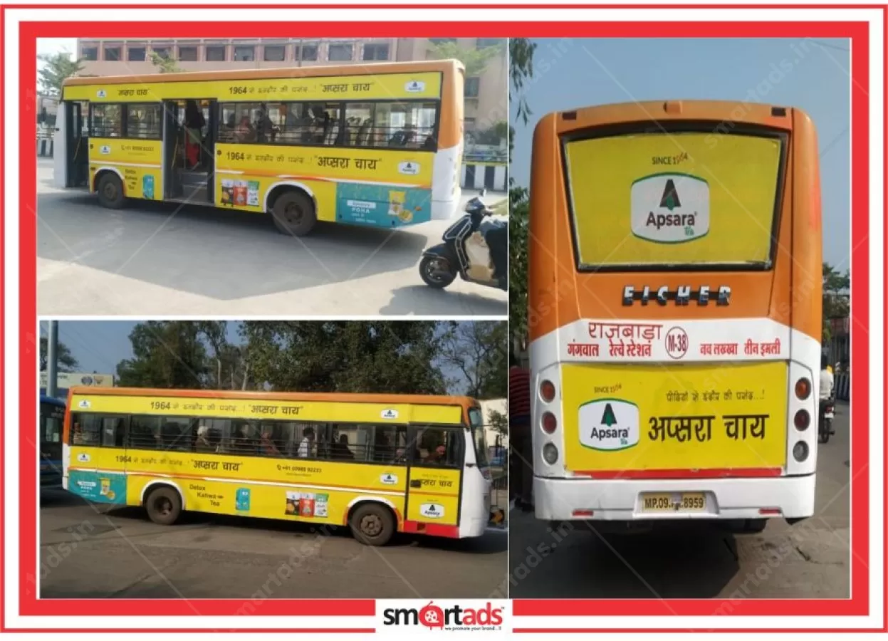 AC Full Bus Wrap media advertisement