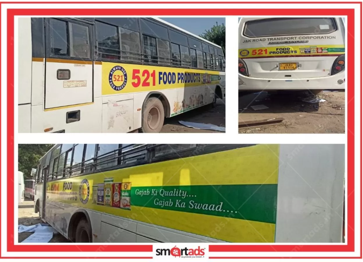 Bus Ashok Leyland media advertisement