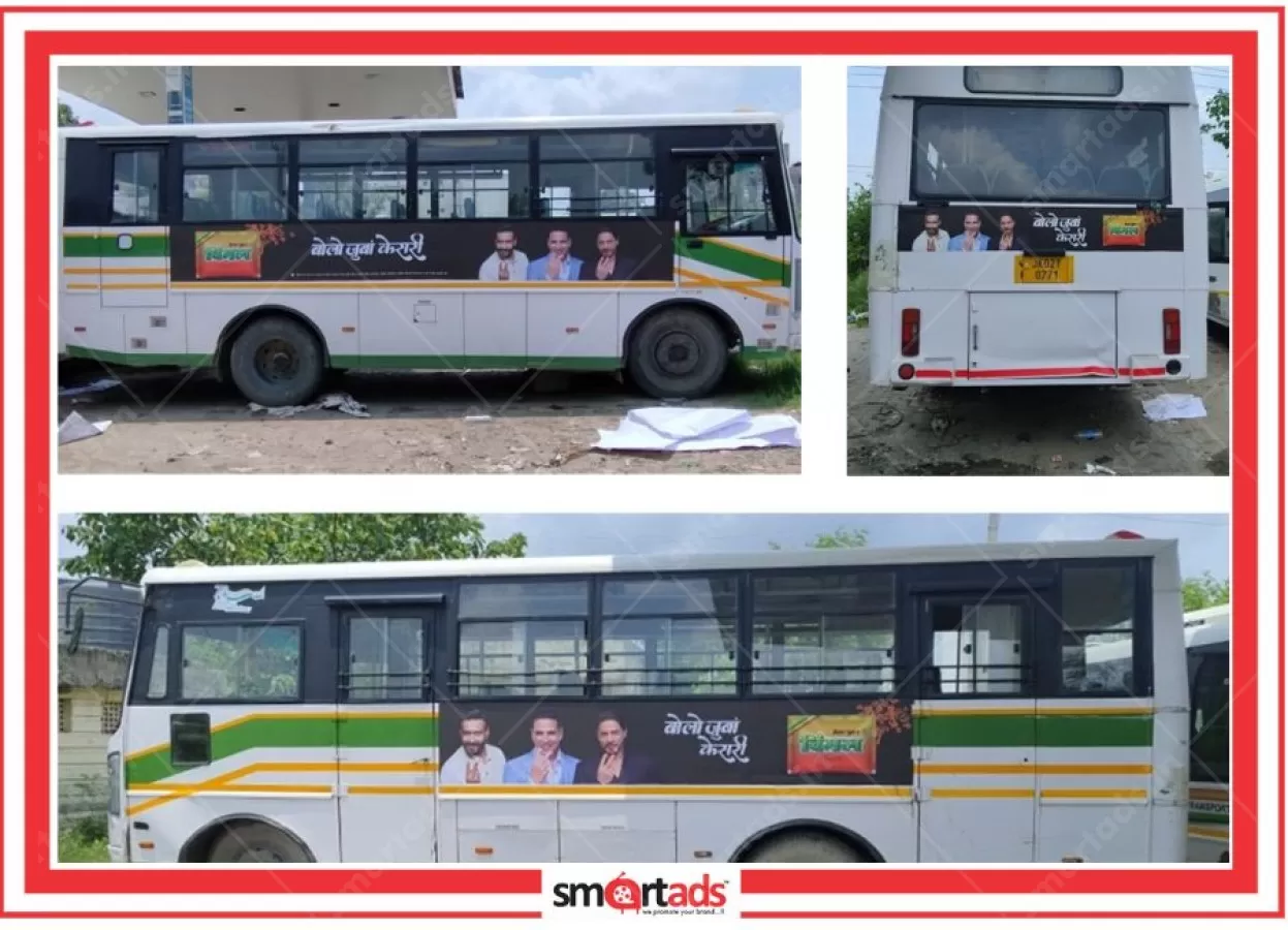 Bus Tata media advertisement