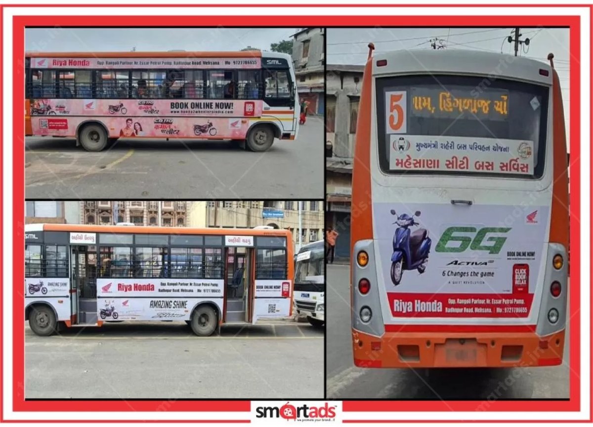 Bus Combo Panel media advertisement