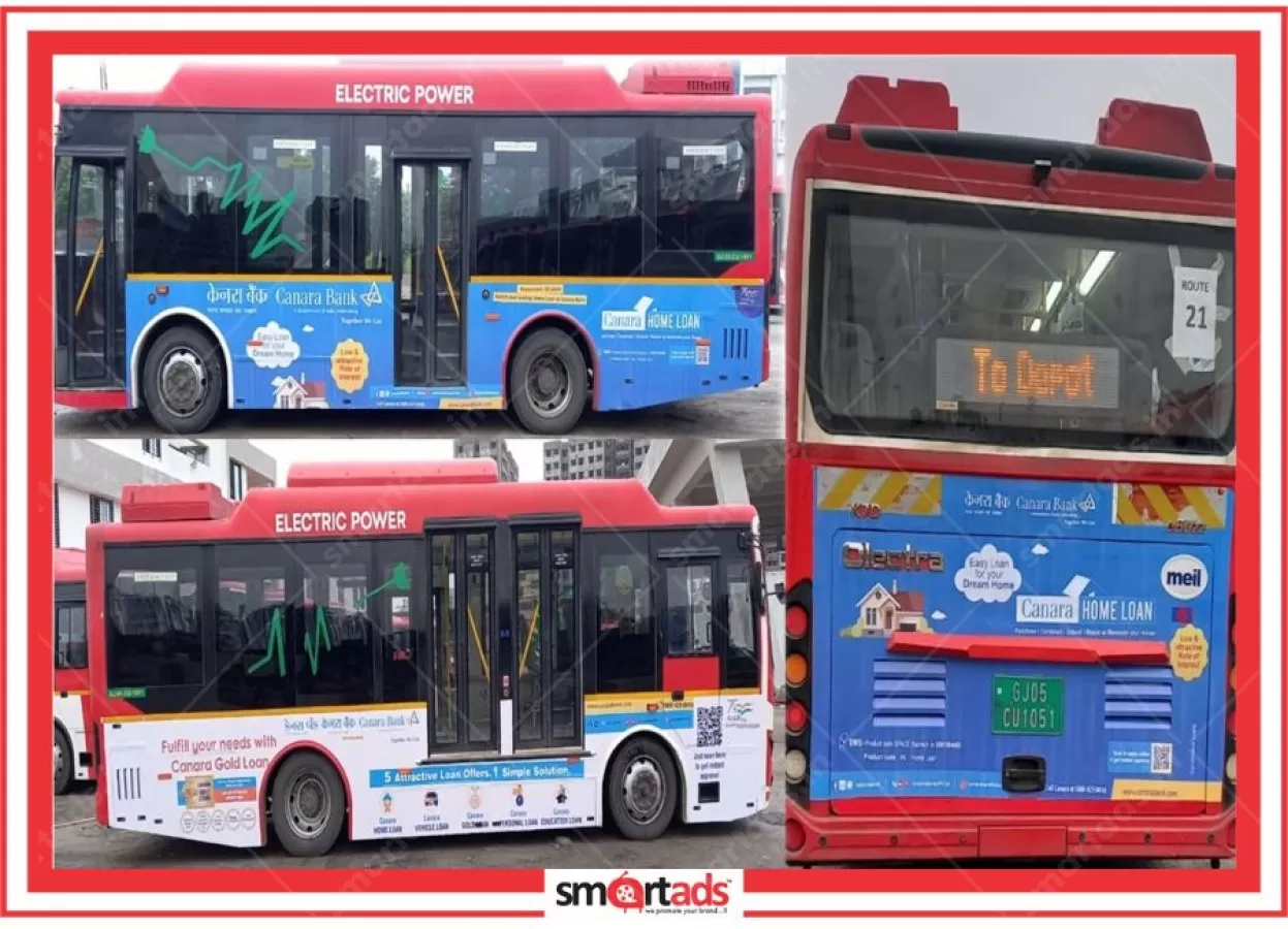 AC Full Bus Wrap media advertisement