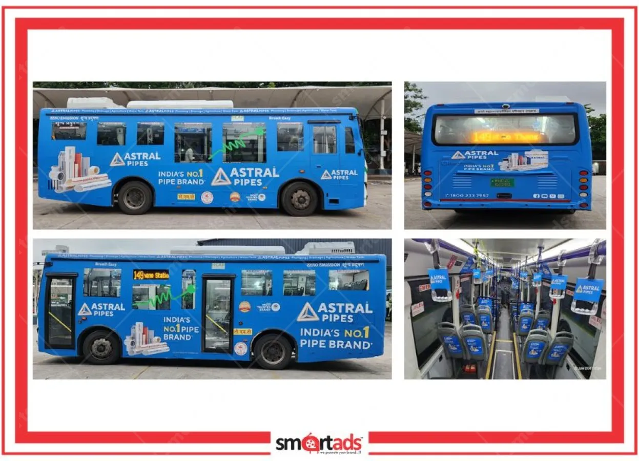 9 Meter EV AC Bus media advertisement