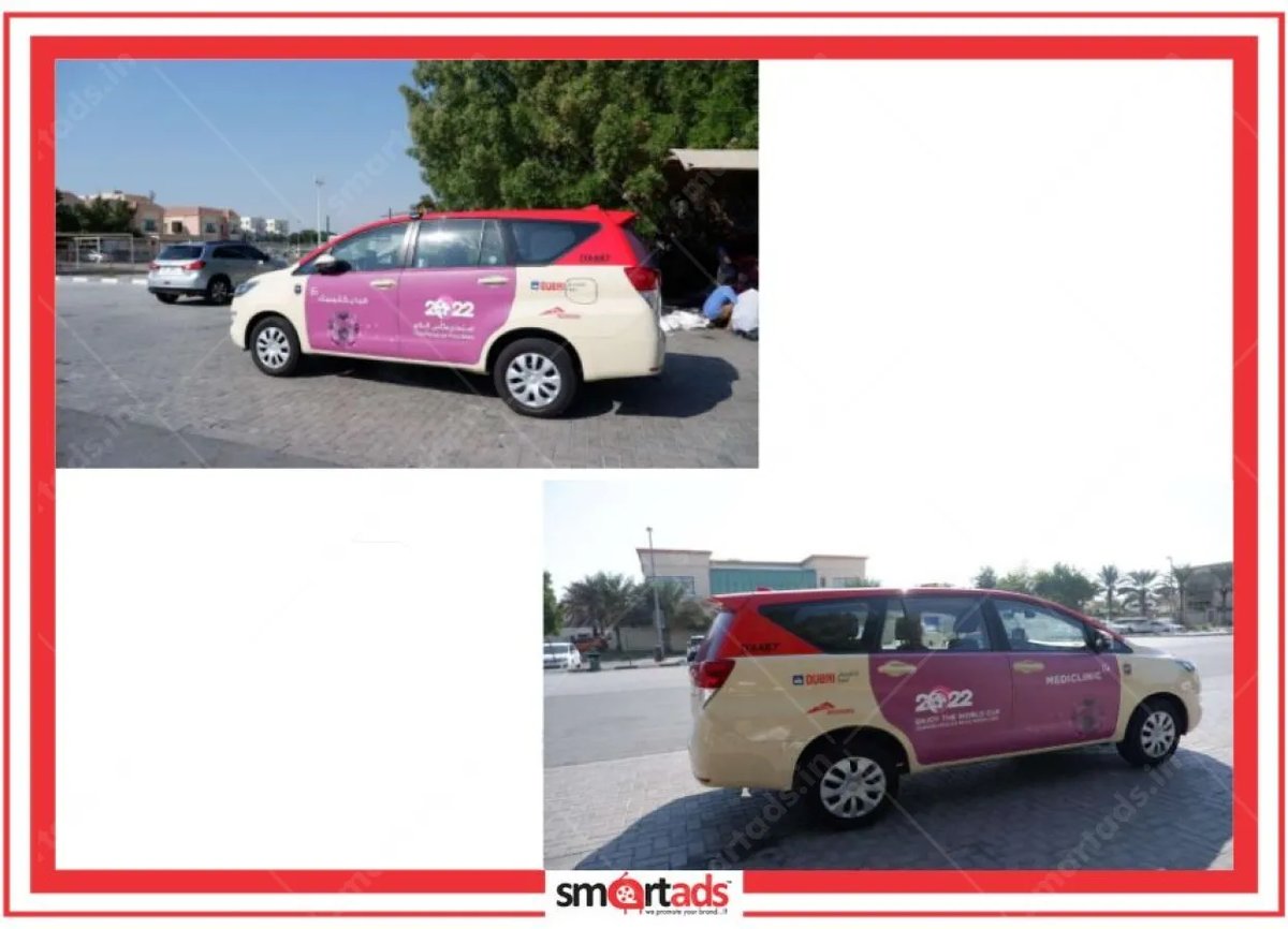 Airport Taxi media advertisement