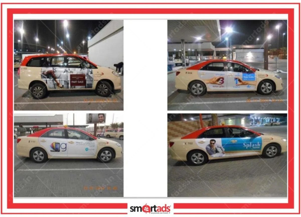 Cab Outside Door media advertisement