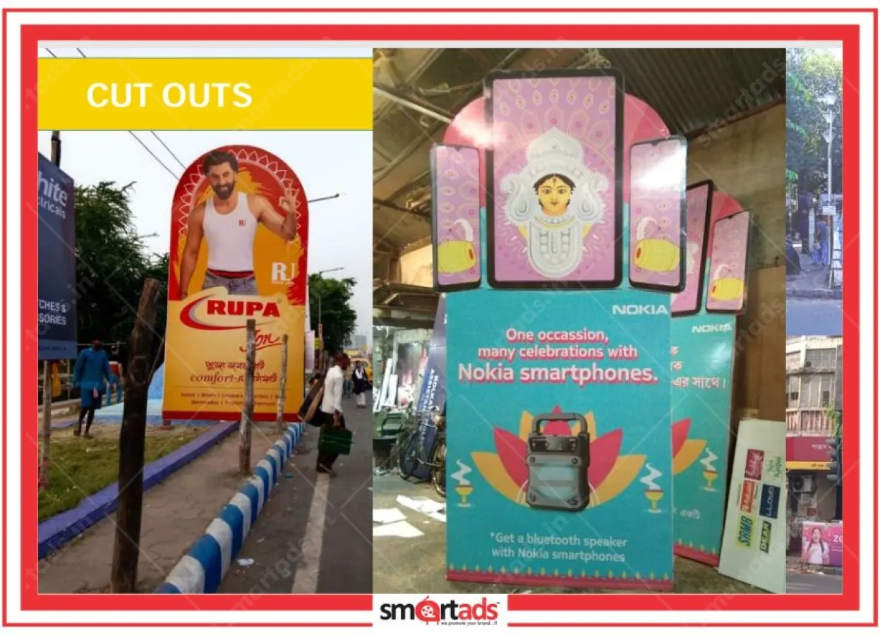 Giant Cut Out media advertisement