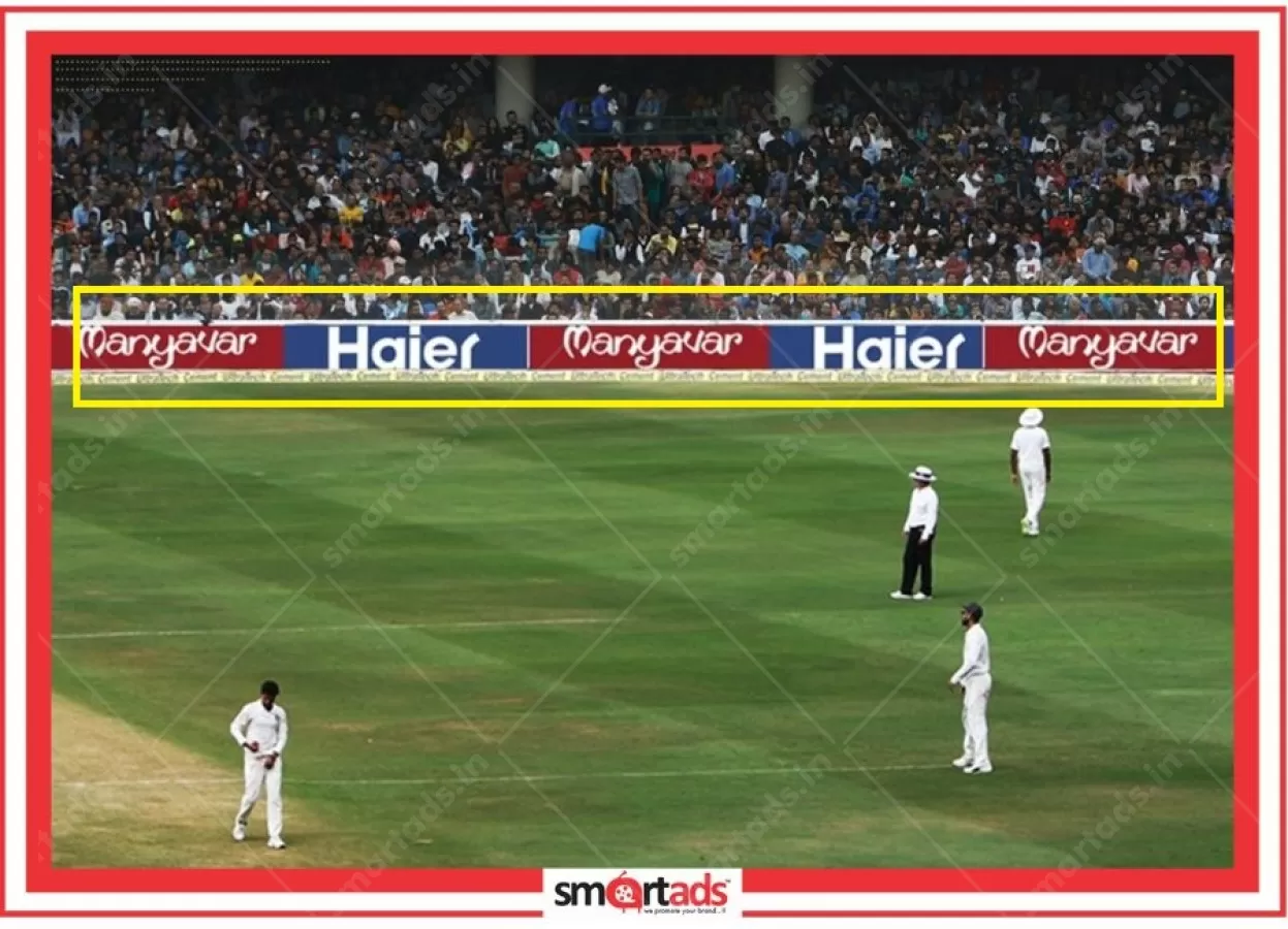 Gold HD Perimeter Signage media advertisement