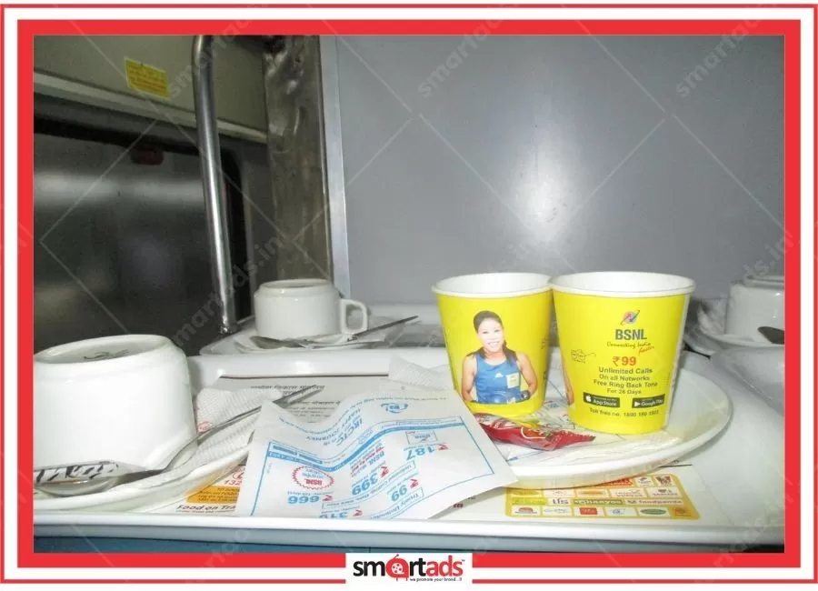Paper Tray Mat media advertisement