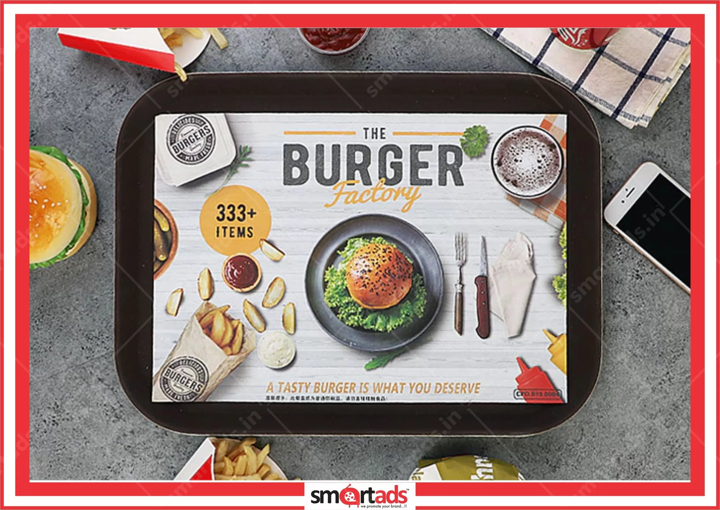 Paper Tray Matt media advertisement