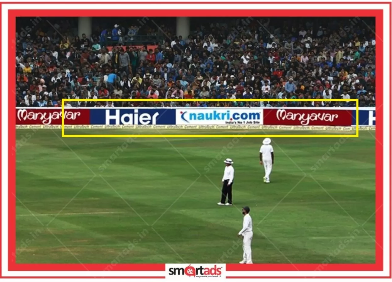 Silver HD Perimeter Signage media advertisement