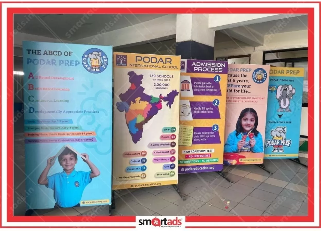 Standee media advertisement